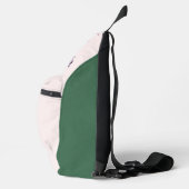 Niedliche Blume Schmetterlinge Doodle Name Crossbody Bag (Rechts)