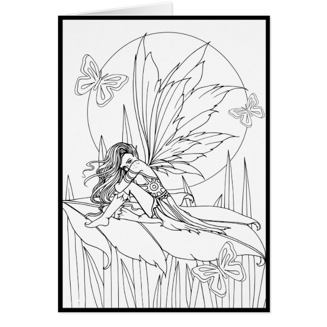 Niedliche Blume Schmetterlinge färben Ihre eigene  (Vorne)