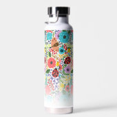 Niedliche Blume Schmetterlinge, Individuelle Name  Trinkflasche (Rechts)