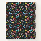 Niedliche Blume Schmetterlinge Vögel farbenfrohe B Notizblock (Rückseite)