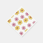 Niedliche Blume Serviette (Ecke)