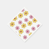 Niedliche Blume Serviette (Ecke)