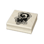 Niedliche Blume Skunk Gummistempel (Stempel)