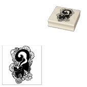 Niedliche Blume Skunk Gummistempel (Stempel)