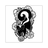Niedliche Blume Skunk Gummistempel (Prägung)