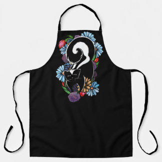 Niedliche Blume Skunk Schürze