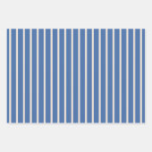 Niedliche Blume & Streifen Einfache moderne Muster Geschenkpapier Set (Vorderseite 2)