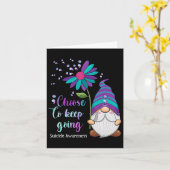 Niedliche Blume Suizidprävention Bewusstsein Mond Karte (Gelbe Blume)