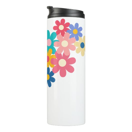 Niedliche Blume Thermosbecher (Nach rechts gedreht)