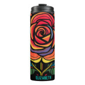 Niedliche Blume Thermosbecher (Vorderseite)