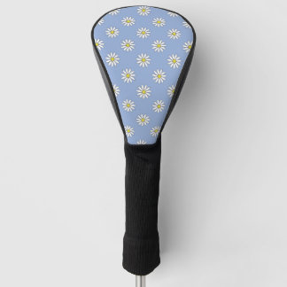 Niedliche Blume über Sky Blue Golf Headcover