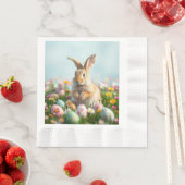 Niedliche Blume und Party zu Ostern Serviette (Beispiel)