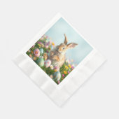 Niedliche Blume und Party zu Ostern Serviette (Ecke)