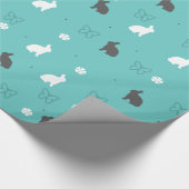 niedliche Blume und Schmetterlingsmuster Geschenkpapier (Ecke)