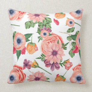 Niedliche Blume von Pastel Tones Kissen