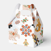 Niedliche Blume Weihnachtsmuster mit dem Weihnacht Geschenkschachtel (Rückseite)