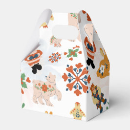 Niedliche Blume Weihnachtsmuster mit dem Weihnacht Geschenkschachtel