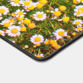 Niedliche Blume Weiße Grüne Daisy Hübsche Natur Schreibtischunterlage (Ecke)