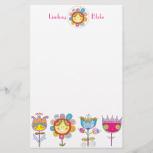 Niedliche Blumen Briefpapier