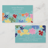 Niedliche Blumen Mama oder Elternteil, die Telefonnummerkarte (Vorne/Hinten)