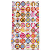 niedliche Blumen, Vögel, Herzmuster Kleine Geschenktüte (Vorderseite)