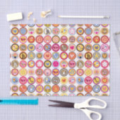 niedliche Blumen, Vögel, Herzmuster Seidenpapier (Handwerk)