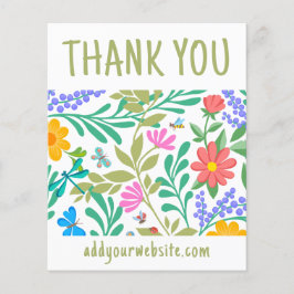 Niedliche Blumenart Vielen Dank für Ihren Einkauf