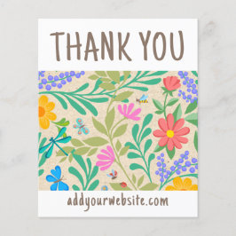 Niedliche Blumenart Vielen Dank für Ihren Einkauf