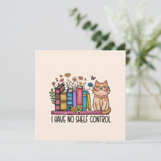 Niedliche Blumenbücher und Katzen (Stehend Vorderseite)