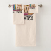 Niedliche Blumenbücher und Katzen Badhandtuch Set (Insitu)