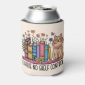 Niedliche Blumenbücher und Katzen Dosenkühler (Kanne Rückseite)