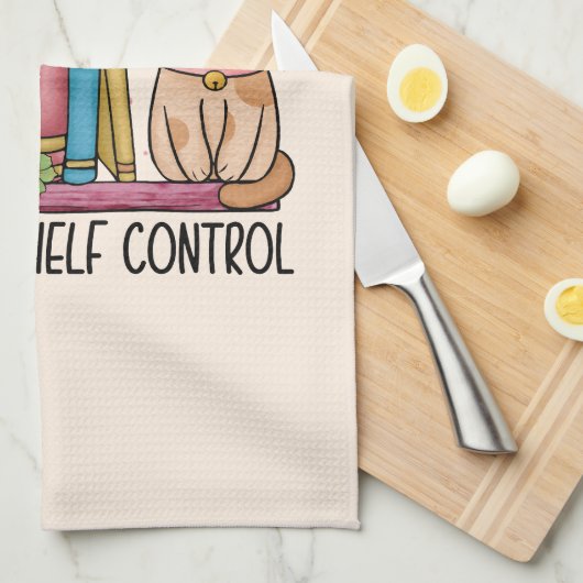 Niedliche Blumenbücher und Katzen Geschirrtuch (Viertel Falte)