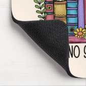 Niedliche Blumenbücher und Katzen Mousepad (Ecke)