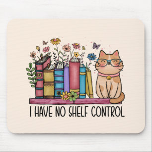 Niedliche Blumenbücher und Katzen Mousepad