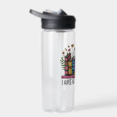Niedliche Blumenbücher und Katzen Trinkflasche (Rechts)