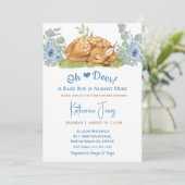 Niedliche Blumendusche Einladung (Stehend Vorderseite)