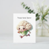 Niedliche Blumenfreunde Postkarte (Stehend Vorderseite)