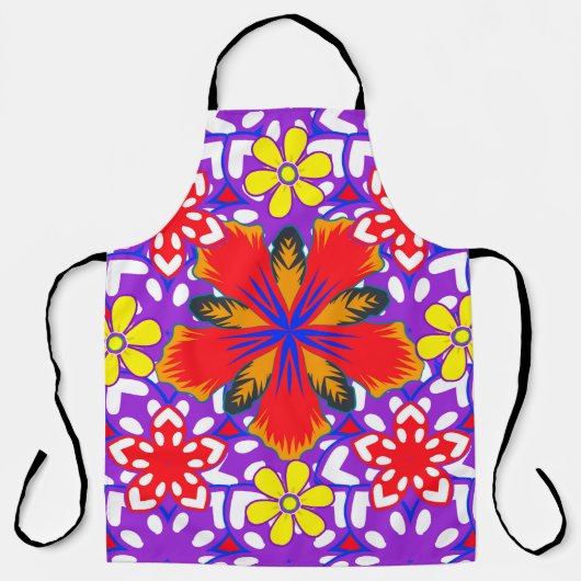 Niedliche, blumengeschmückte, nahtlose Ditsy-Muste Schürze (Vorderseite)