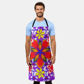 Niedliche, blumengeschmückte, nahtlose Ditsy-Muste Schürze (Getragen)