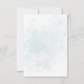 niedliche blumengeschmückte Vintage Osterfeier Mitteilungskarte (Rückseite)