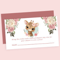Niedliche Blumengiraffe Babydusche Windelwanne