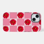 Niedliche Blumengürtelkonstruktion iPhone 15 Hülle (Rückseite (Horizontal))
