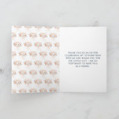 Niedliche Blumenjellyfish Geburtstagsparty Dankeskarte (Innenseite)