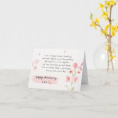 Niedliche Blumenjubiläumskarte Karte (Gelbe Blume)