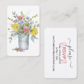 Niedliche Blumenkästen-Website UAWG Visitenkarte (Vorne/Hinten)