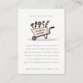 Niedliche Blumenkochbücher für Babydusche Begleitkarte (Vorderseite)