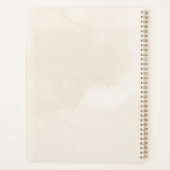 Niedliche Blumenkronen Wasserfarbe Raccoon Planer (Rückseite)