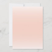 Niedliche Blumenlephant Baby Girl Babydusche Einladung (Rückseite)