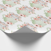 niedliche Blumenmaus Geschenkpapier (Ecke)