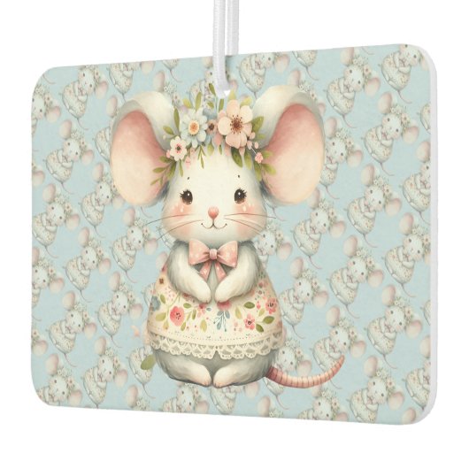 Niedliche Blumenmousse Blume Krone Autolufterfrischer (Links)